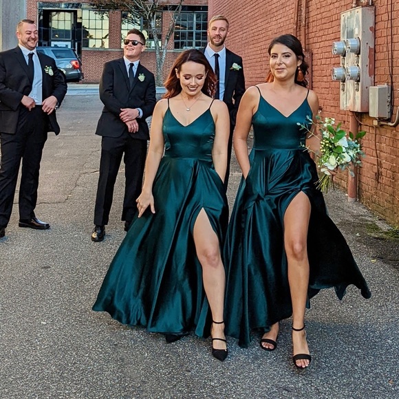 JULIET FORMAL HIGH SLIT DRESS - Picture 2 of 9